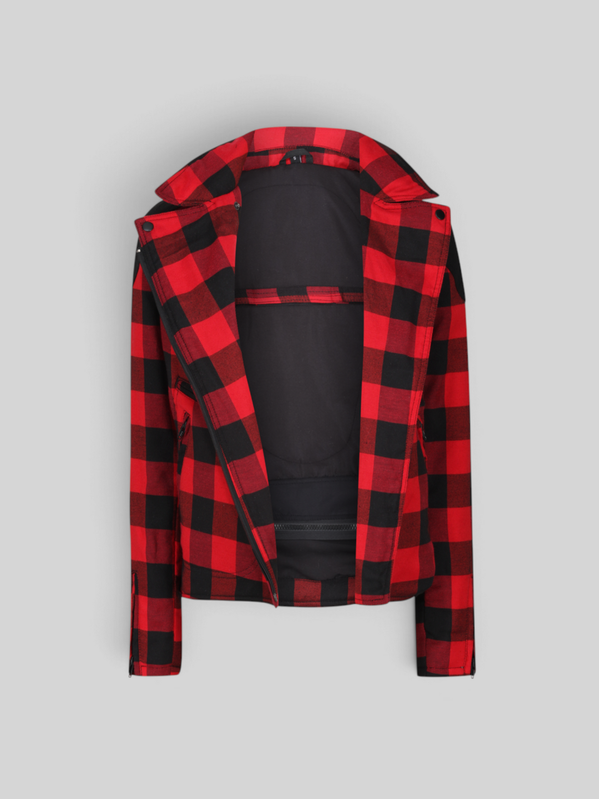 MotoGirl Jessie Flannel Jacket (Red)