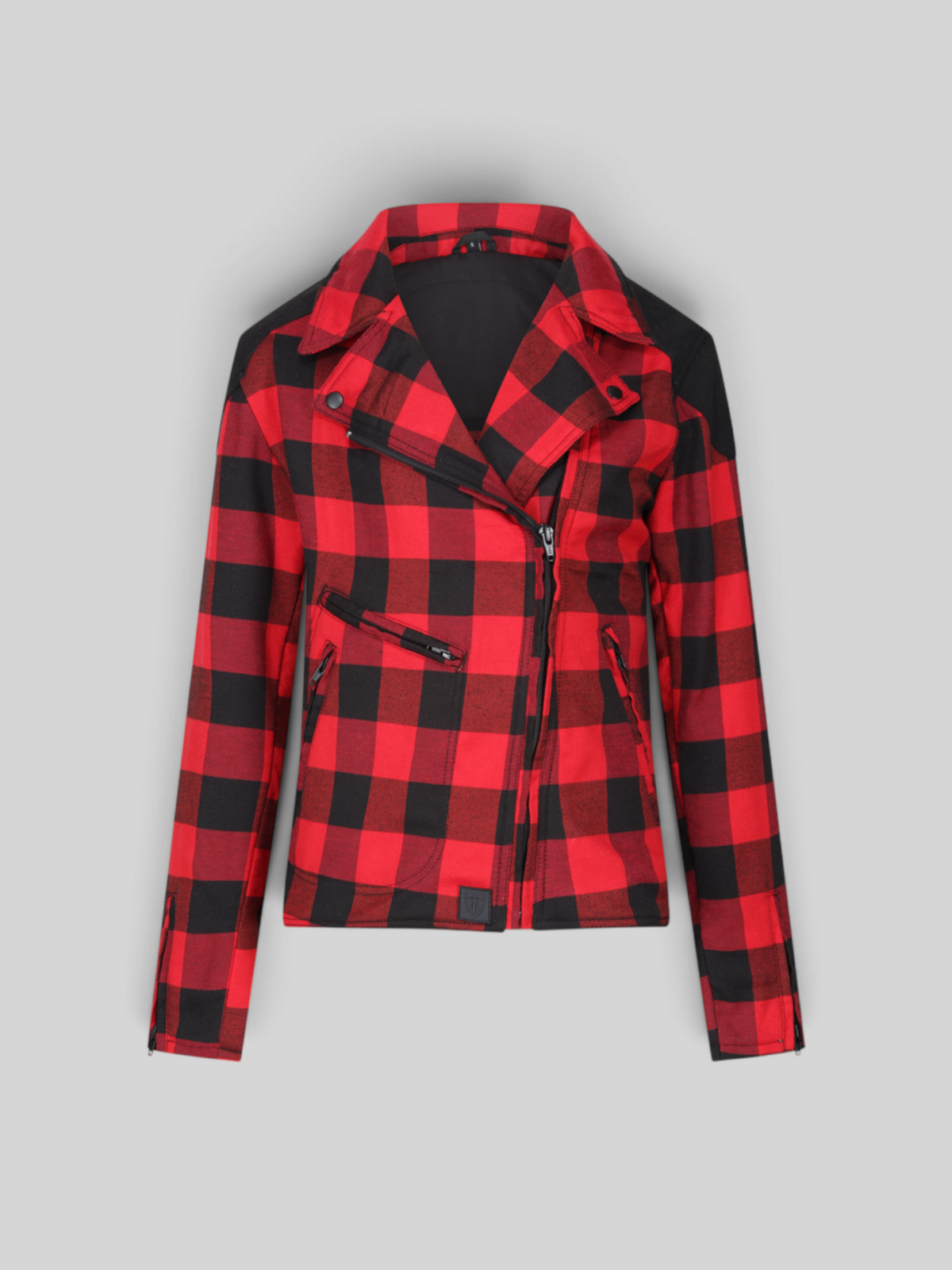 MotoGirl Jessie Flannel Jacket (Red)