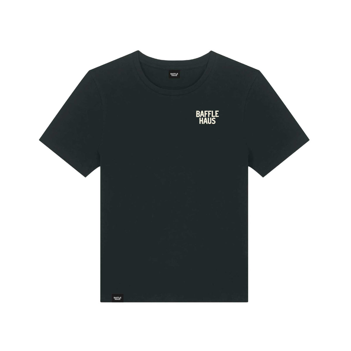 Baffle Sparky Black Tee (Female Fit)
