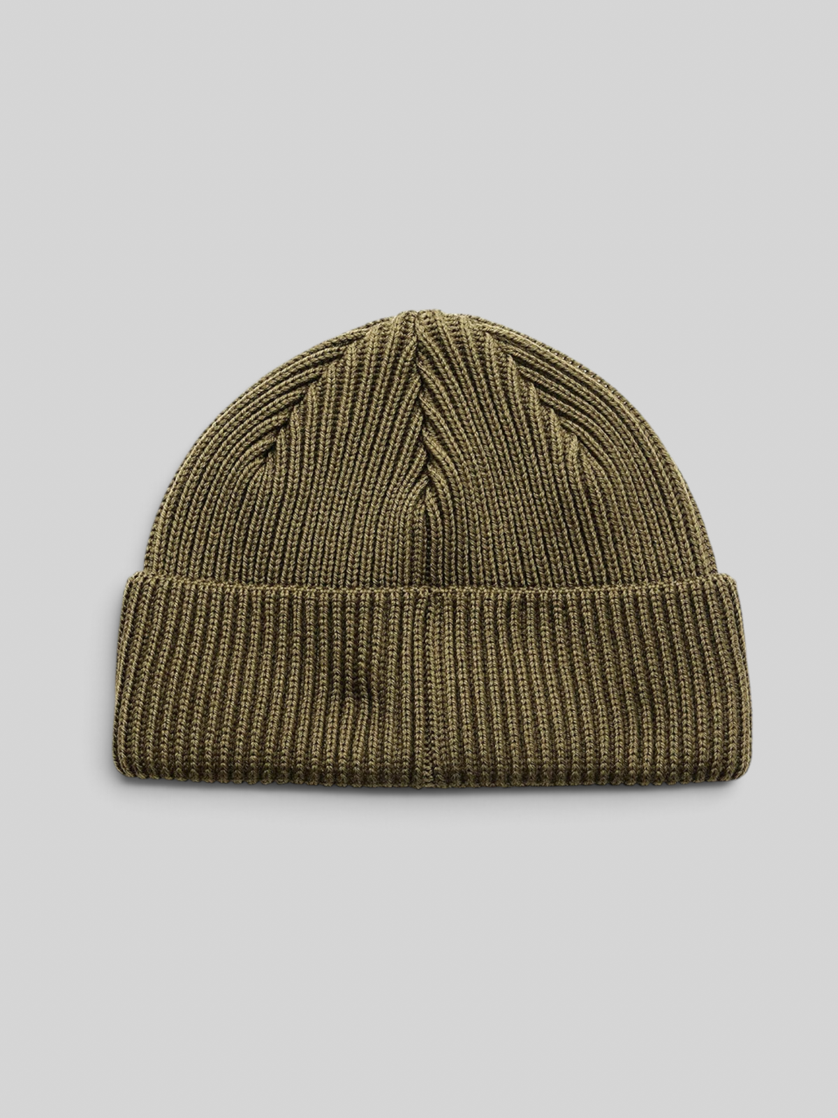 Pill Merino Beanie - `Olive Green