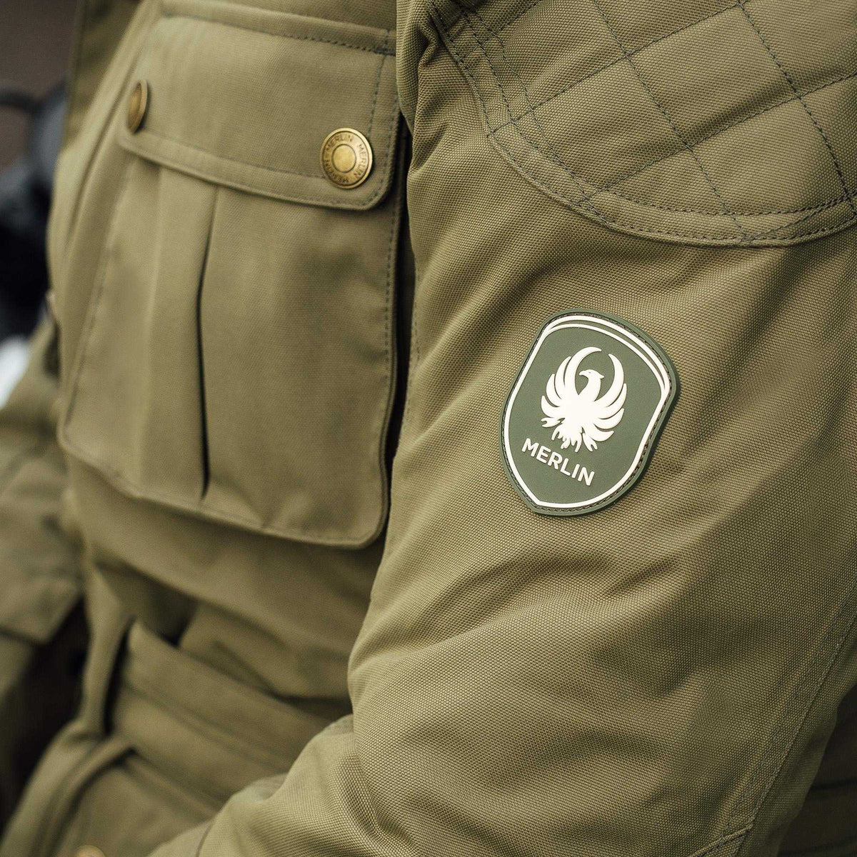 Merlin Burslem Eco Green Laminated Jacket