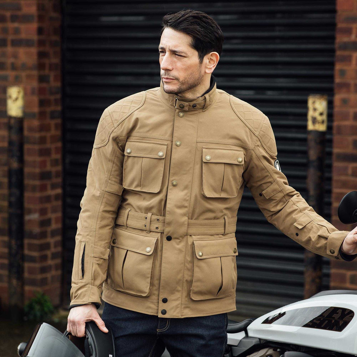 Merlin Burslem Eco Sand Laminated Jacket
