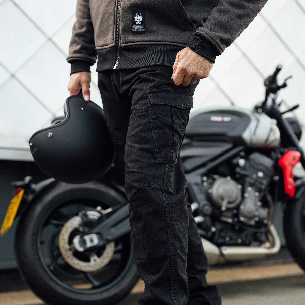 Merlin - Remy 2 Cargo Jeans - Black