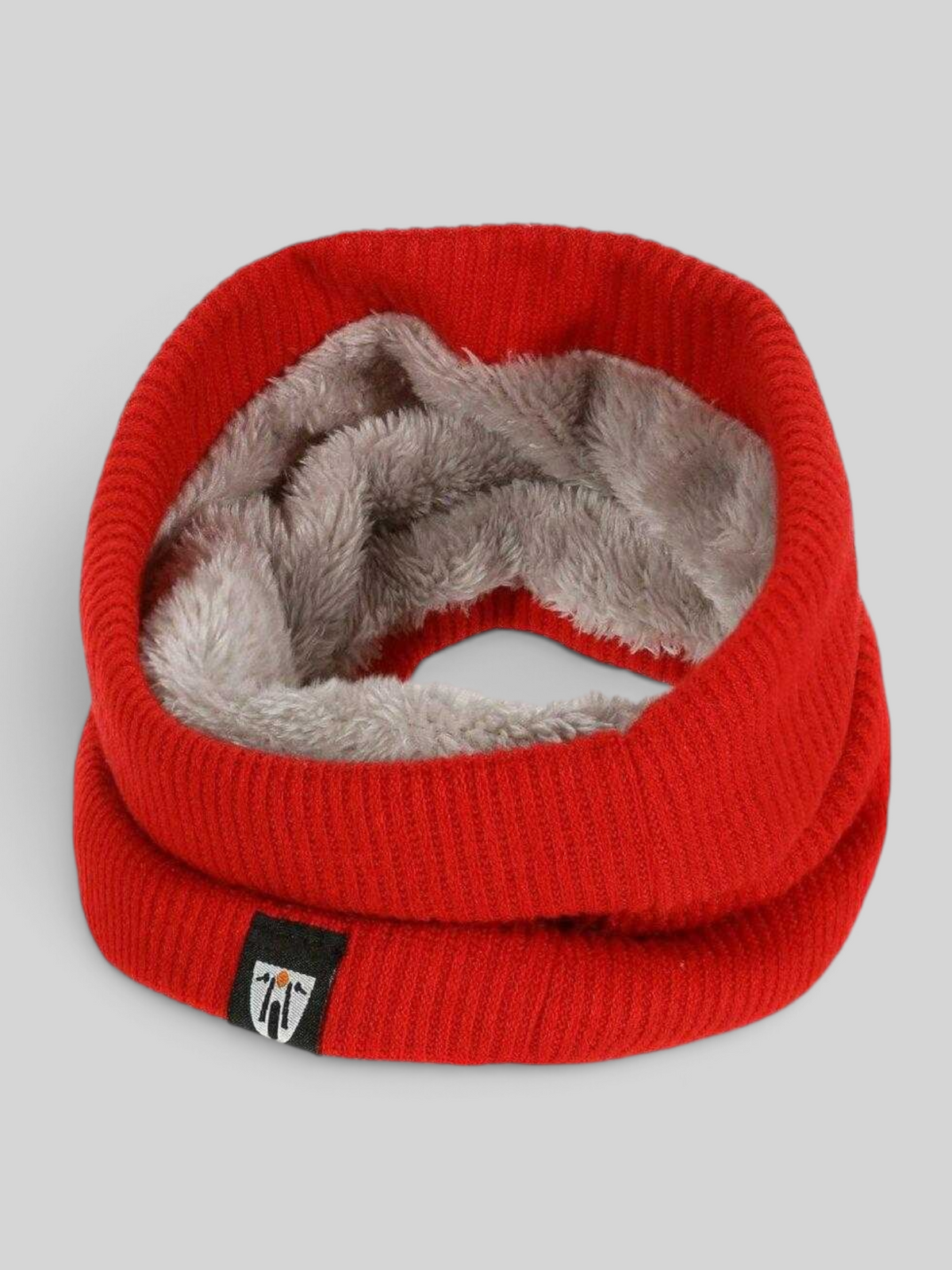 MotoGirl Red Plush Neck Warmer