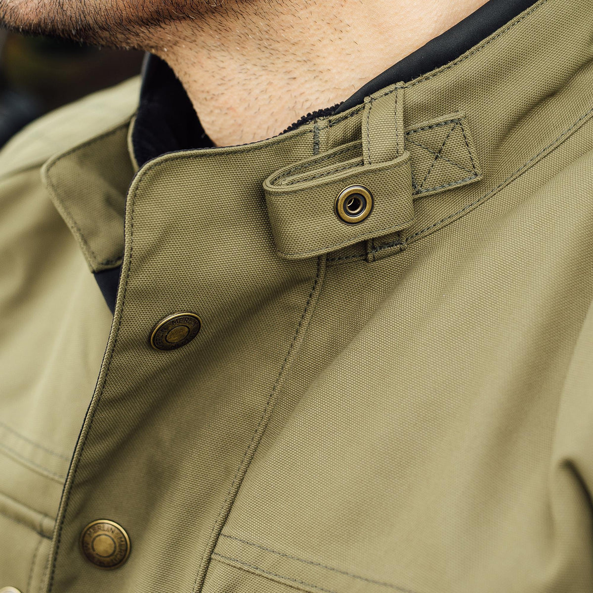Burslem Eco Green Laminated Jacket