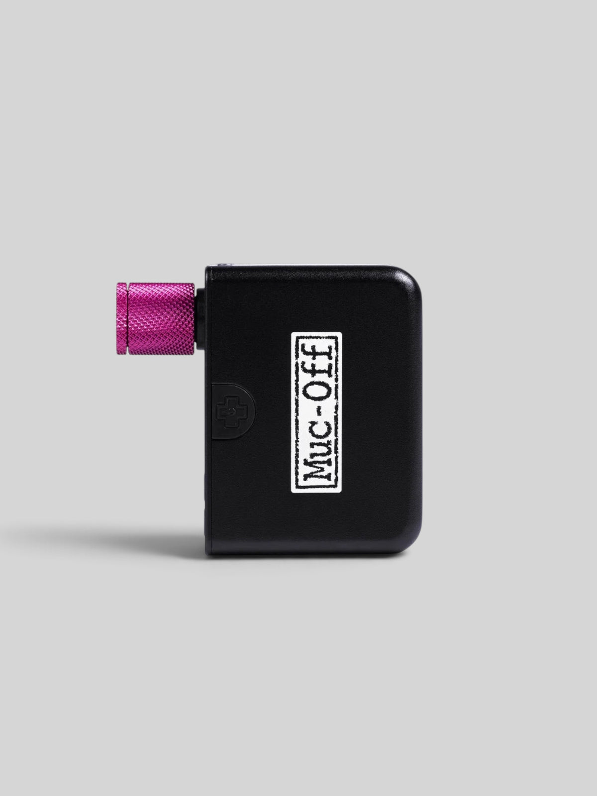 Baffle Haus AirMach Electric Pro Inflator with a sleek black aluminium body and a vibrant pink nozzle.