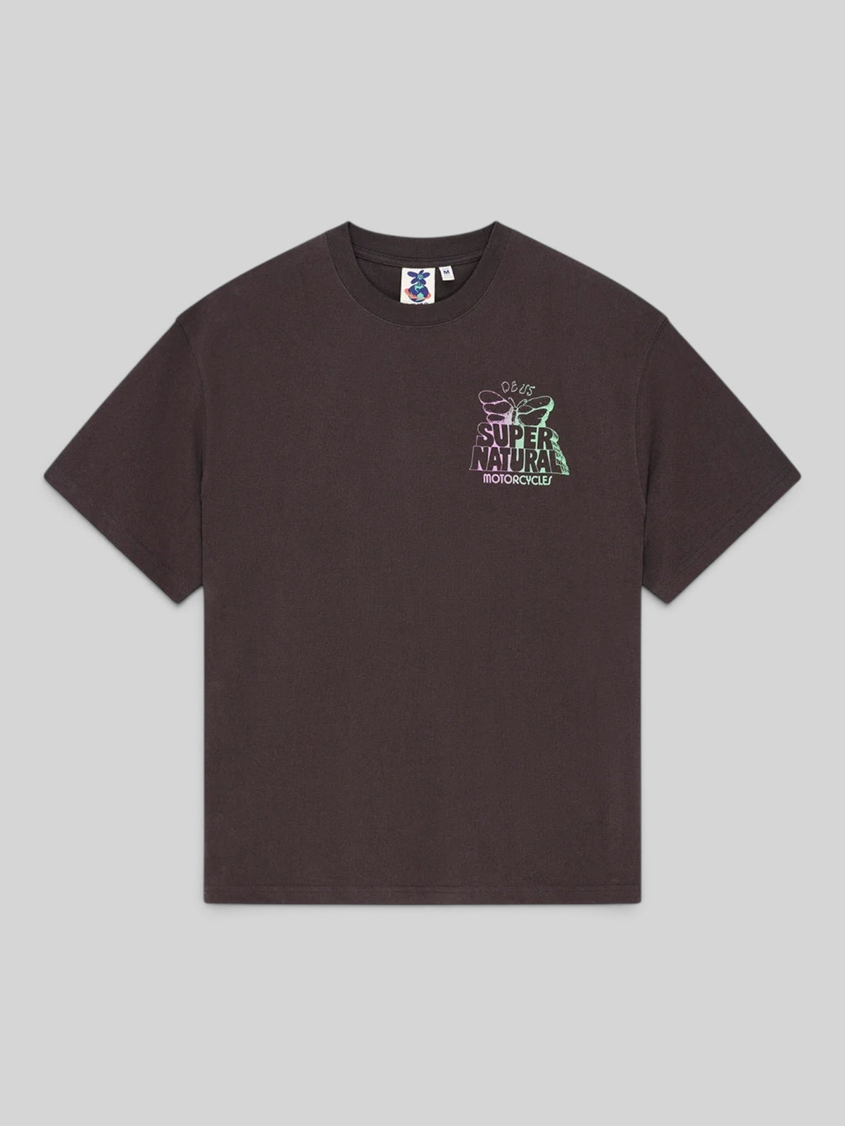 Baffle Haus Temple Torque oversized anthracite grey heavy cotton jersey t-shirt with chest graphic print