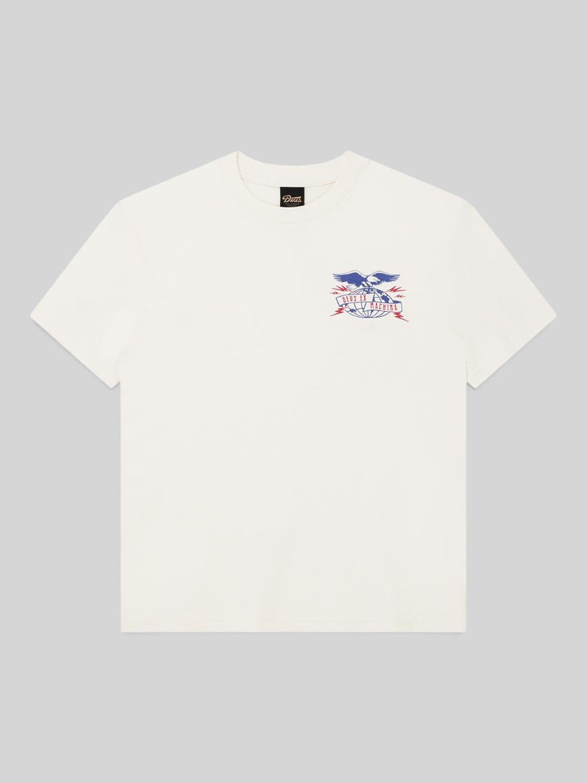 Baffle Haus Claw-Some Whizz box fit t-shirt in dirty white with graphic eagle chest print