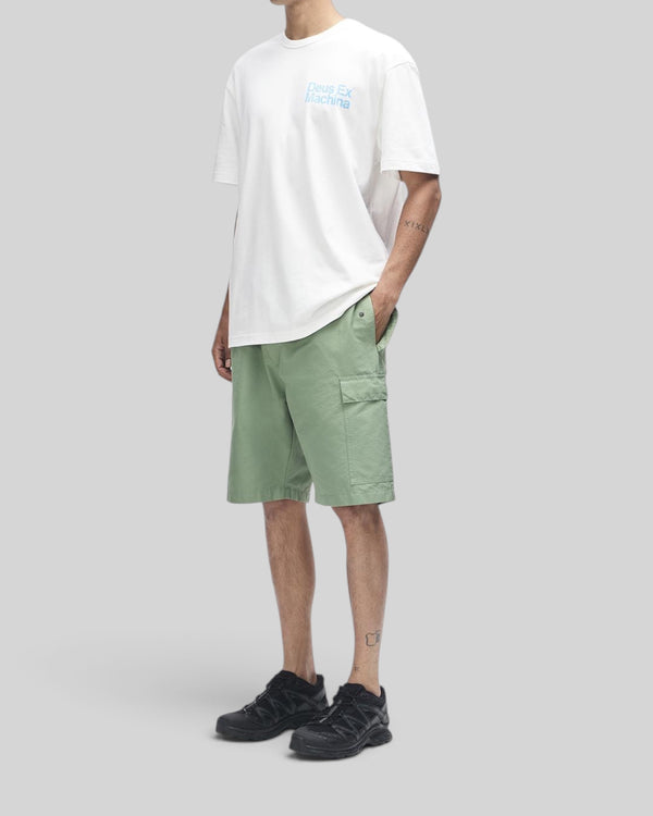 Baffle Haus Plenty Good Tee in vintage white, a regular fit organic cotton t-shirt with chest graphic print.