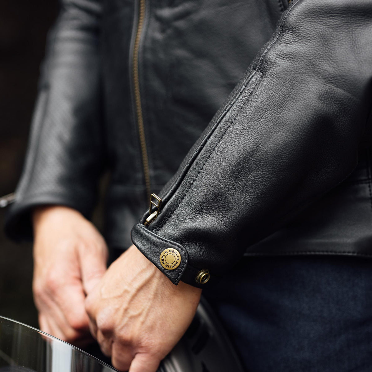 Chase D30 Leather Jacket - Black